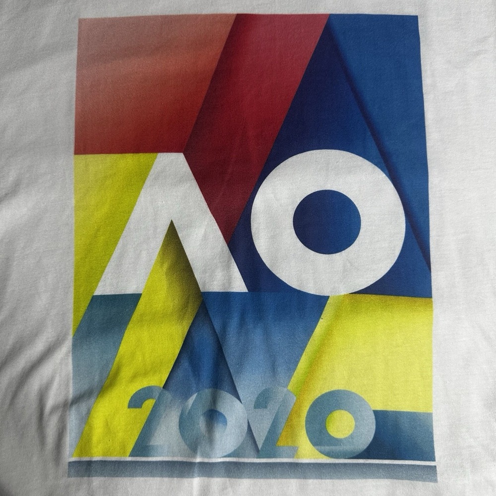 Official 2020 Australian Open Tennis Shirt Mens XL White Grand Slam Melbourne - Picture 4 of 7